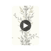 Bamboo - Charcoal  By Cole & Son | Cole & Son Archive Anthology |Botanical & Floral  Wallcovering Print Circular Swatch | DW