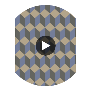 Delano - Blue And Black  By Cole & Son | Cole & Son Geometric Ii |  Wallcovering Print Circular Swatch | DW