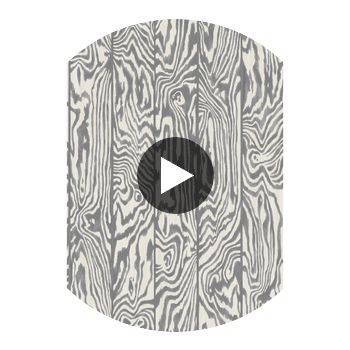 Zebrawood - Black & White Black By Cole & Son | Cole & Son Curio |  Wallcovering Print Circular Swatch | DW