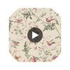 Hummingbirds - Original Multi-Colour  By Cole & Son | Cole & Son Selection Of Hummingbirds |Animal/Insects Botanical & Floral Wallcovering Print Circular Swatch | DW