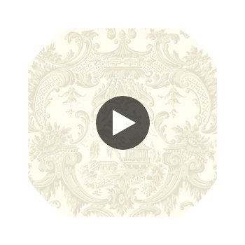 Chippendale China - Ivory  By Cole & Son | Cole & Son Archive Anthology |Chinoiserie Global Wallcovering Print Circular Swatch | DW