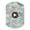 Savuti - Duck Egg Multi By Cole & Son | Cole & Son Ardmore |  Wallcovering Print Circular Swatch | DW