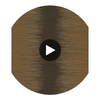 Plume - Chocolate & Gilver Chocolate By Cole & Son | Cole & Son Curio |  Wallcovering Print Circular Swatch | DW