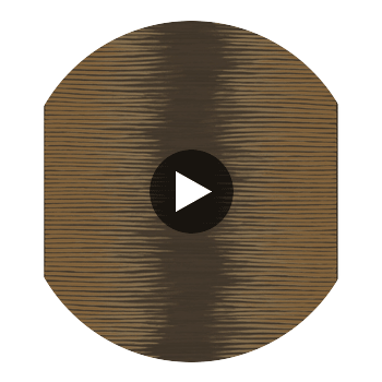 Plume - Chocolate & Gilver Chocolate By Cole & Son | Cole & Son Curio |  Wallcovering Print Circular Swatch | DW