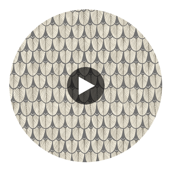 Narina - Black & White Charcoal By Cole & Son | Cole & Son Ardmore |  Wallcovering Print Circular Swatch | DW