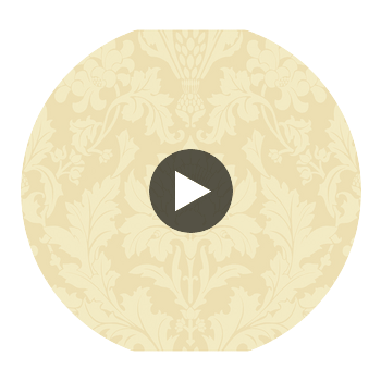 Fonteyn - Vintage Yellow Yellow By Cole & Son | Cole & Son Mariinsky Damask |  Wallcovering Print Circular Swatch | DW