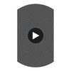 Riviera - Charcoal  By Cole & Son | Cole & Son Geometric Ii |  Wallcovering Print Circular Swatch | DW