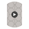 Riviera - Grey  By Cole & Son | Cole & Son Geometric Ii |  Wallcovering Print Circular Swatch | DW