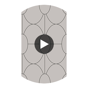 Riviera - Grey  By Cole & Son | Cole & Son Geometric Ii |  Wallcovering Print Circular Swatch | DW