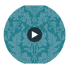 Fonteyn - Teal Teal By Cole & Son | Cole & Son Mariinsky Damask |  Wallcovering Print Circular Swatch | DW