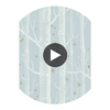 Woods & Stars - Powder Blue  By Cole & Son | Cole & Son Whimsical | Novelty Wallcovering Print Circular Swatch | DW