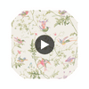 Hummingbirds - Soft Multi-Colour  By Cole & Son | Cole & Son Selection Of Hummingbirds |Animal/Insects Botanical & Floral Wallcovering Print Circular Swatch | DW