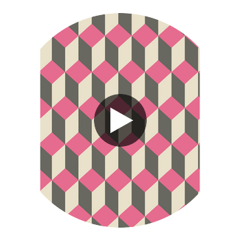 Delano - Pink And Black  By Cole & Son | Cole & Son Geometric Ii |  Wallcovering Print Circular Swatch | DW