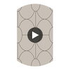 Riviera - Linen  By Cole & Son | Cole & Son Geometric Ii |  Wallcovering Print Circular Swatch | DW