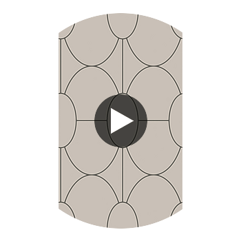 Riviera - Linen  By Cole & Son | Cole & Son Geometric Ii |  Wallcovering Print Circular Swatch | DW