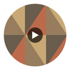 Apex Grand - Brick And Black  By Cole & Son | Cole & Son Geometric Ii |  Wallcovering Print Circular Swatch | DW