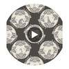 Ardmore Cameos - Black & White Black By Cole & Son | Cole & Son Ardmore |  Wallcovering Print Circular Swatch | DW