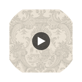 Chippendale China - Linen  By Cole & Son | Cole & Son Archive Anthology |Chinoiserie Global Wallcovering Print Circular Swatch | DW