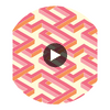 Luxor - Pink  By Cole & Son | Cole & Son Geometric Ii |  Wallcovering Print Circular Swatch | DW