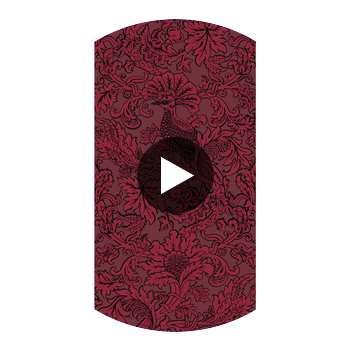 Balabina - Velvet Red Burgundy/Red By Cole & Son | Cole & Son Mariinsky Damask |  Wallcovering Print Circular Swatch | DW