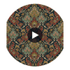 Pushkin - Multi-Coloured Multi By Cole & Son | Cole & Son Mariinsky Damask |  Wallcovering Print Circular Swatch | DW