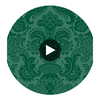 Petrouchka - Green Green By Cole & Son | Cole & Son Mariinsky Damask |  Wallcovering Print Circular Swatch | DW