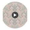 Pushkin - Pastel Multi Multi By Cole & Son | Cole & Son Mariinsky Damask |  Wallcovering Print Circular Swatch | DW