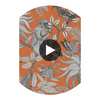 Savuti - Orange Orange By Cole & Son | Cole & Son Ardmore |  Wallcovering Print Circular Swatch | DW