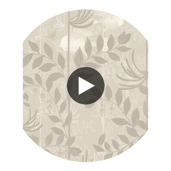 Nautilus - Neutral& Sil  By Cole & Son | Cole & Son Whimsical | Animal/Insects Wallcovering Print Circular Swatch | DW