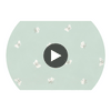 Peaseblossom - Duck Egg  By Cole & Son | Cole & Son Whimsical | Animal/Insects Wallcovering Print Circular Swatch | DW