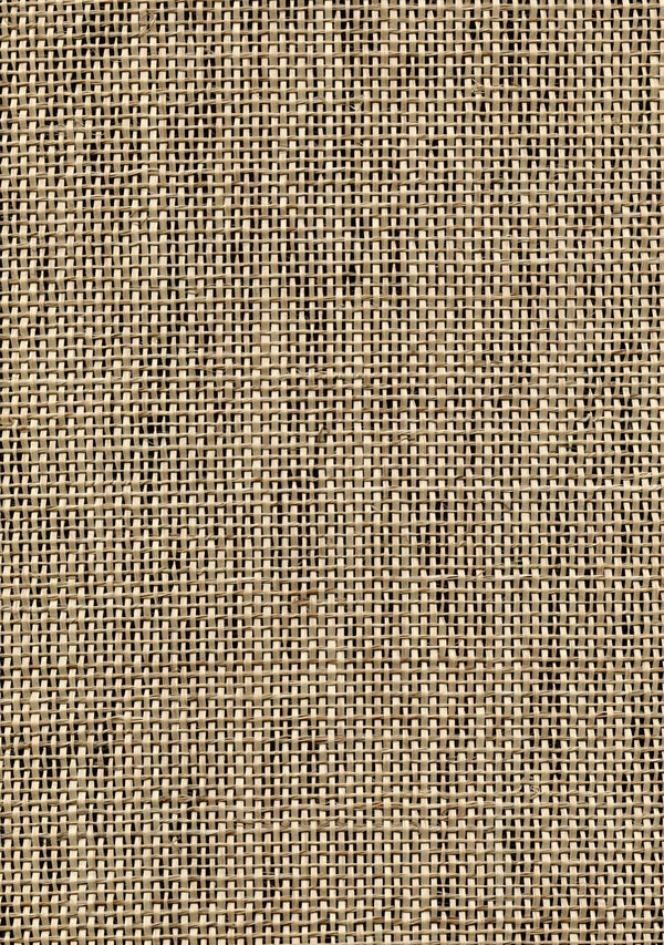 Nuoro Cream, Black Grasscloth Wallcovering | Fentucci