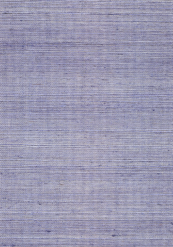 Narni Blue On Silver Grasscloth Wallcovering | Fentucci