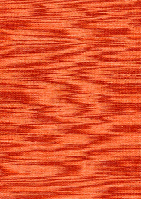 Norcia Coral Red Grasscloth Wallcovering | Fentucci