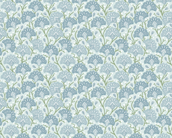 Fan Flower Fabric | Phillipe Romano Screen Prints