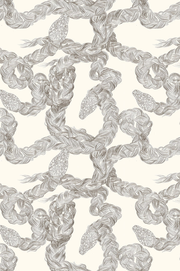 Twisted Snakes Neutral | Phillipe Romano Screen Prints