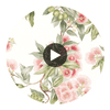CAMELLIA GARDEN (AT24550) | Designer Wallcoverings Circular Swatch | DW