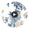 CAMELLIA GARDEN (AT24553) | Designer Wallcoverings Circular Swatch | DW