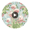 Dahlia | Anna French Wallcovering Circular Swatch | DW