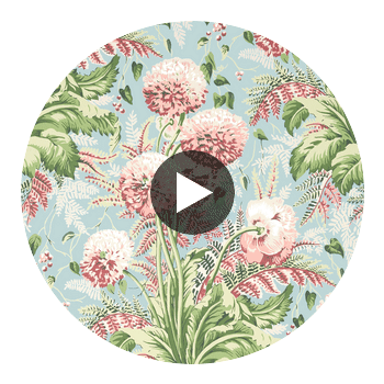 Dahlia | Anna French Wallcovering Circular Swatch | DW