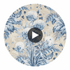 DAHLIA WALLPAPER Circular Swatch | DW
