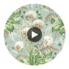 DAHLIA WALLPAPER Circular Swatch | DW