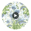DAHLIA WALLPAPER Circular Swatch | DW