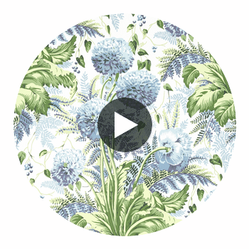DAHLIA WALLPAPER Circular Swatch | DW