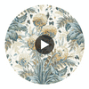 Dahlia | Anna French Wallcovering Circular Swatch | DW