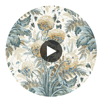 Dahlia | Anna French Wallcovering Circular Swatch | DW