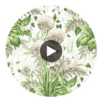 Dahlia | Anna French Wallcovering Circular Swatch | DW