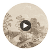 SAVERY MURAL WALLPAPER - SEPIA Circular Swatch | DW