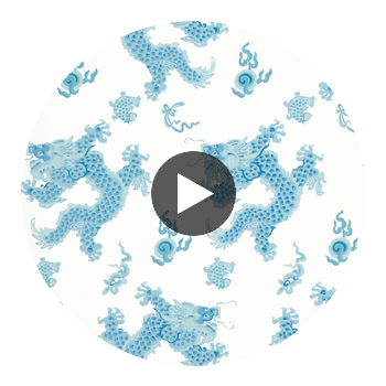 DRAGON DANCE WALLPAPER Circular Swatch | DW