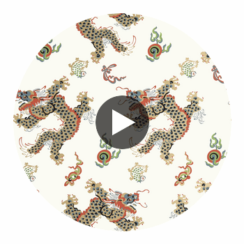 DRAGON DANCE WALLPAPER Circular Swatch | DW