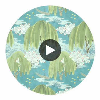 Murray Stripe | Anna French Wallcovering Circular Swatch | DW